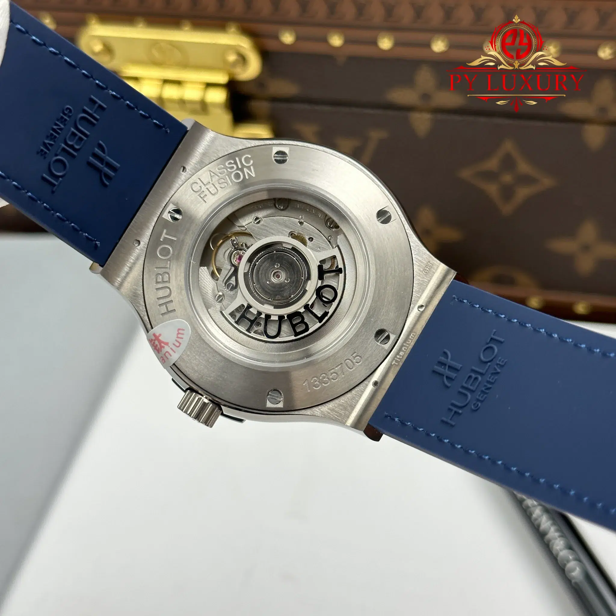 Hublot Classic Fusion Titanium Navy Blue Dial 1:1 Best Replica JJZ 45mm - Image 9