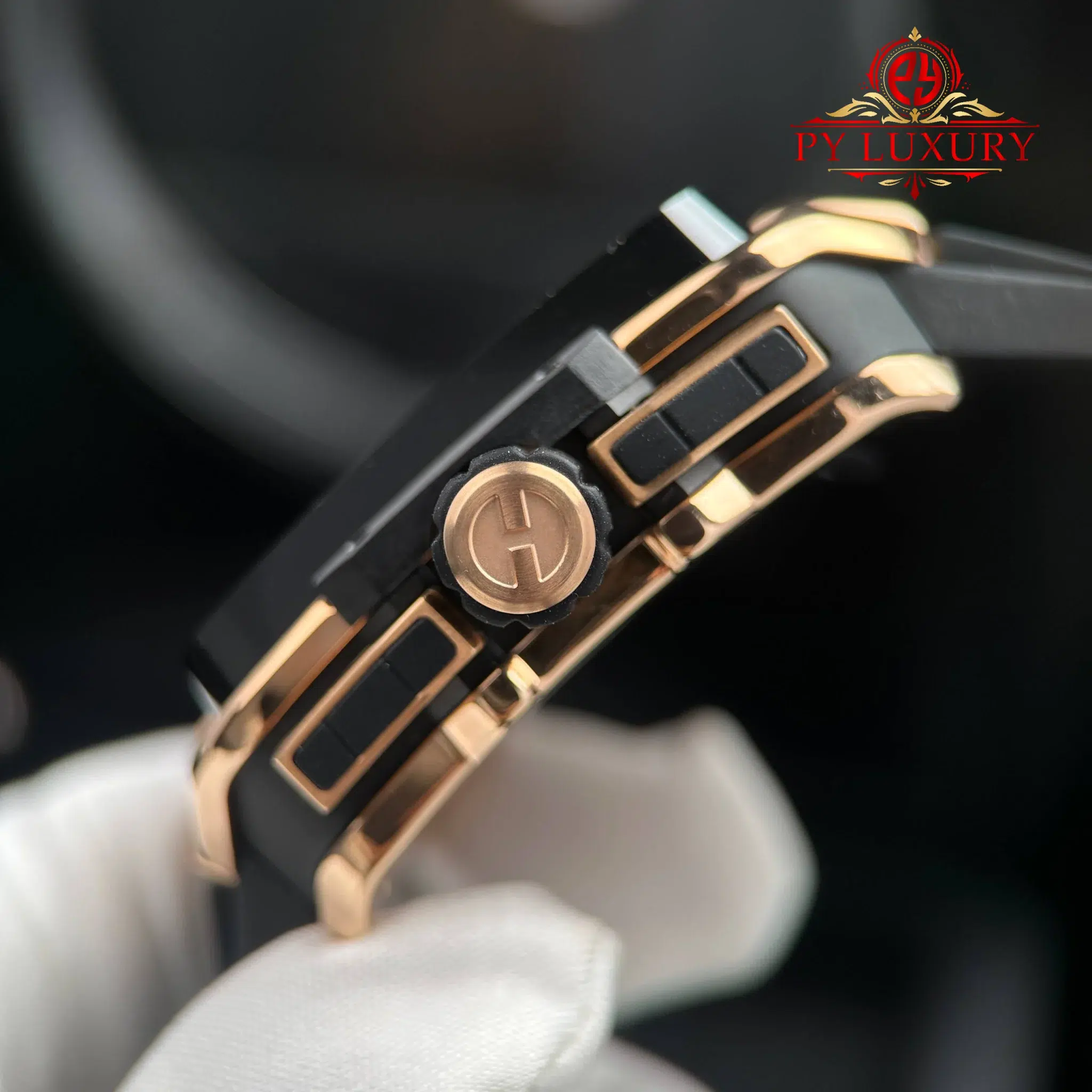 Hublot Square Bang Unico King Gold Ceramic Black Best Replica BBF 42mm - Image 7