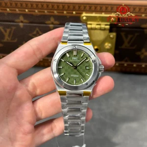 Đồng Hồ IWC Ingenieur Mặt Xanh Lá Dây Thép Replica 1:1 V7 Factory 40mm