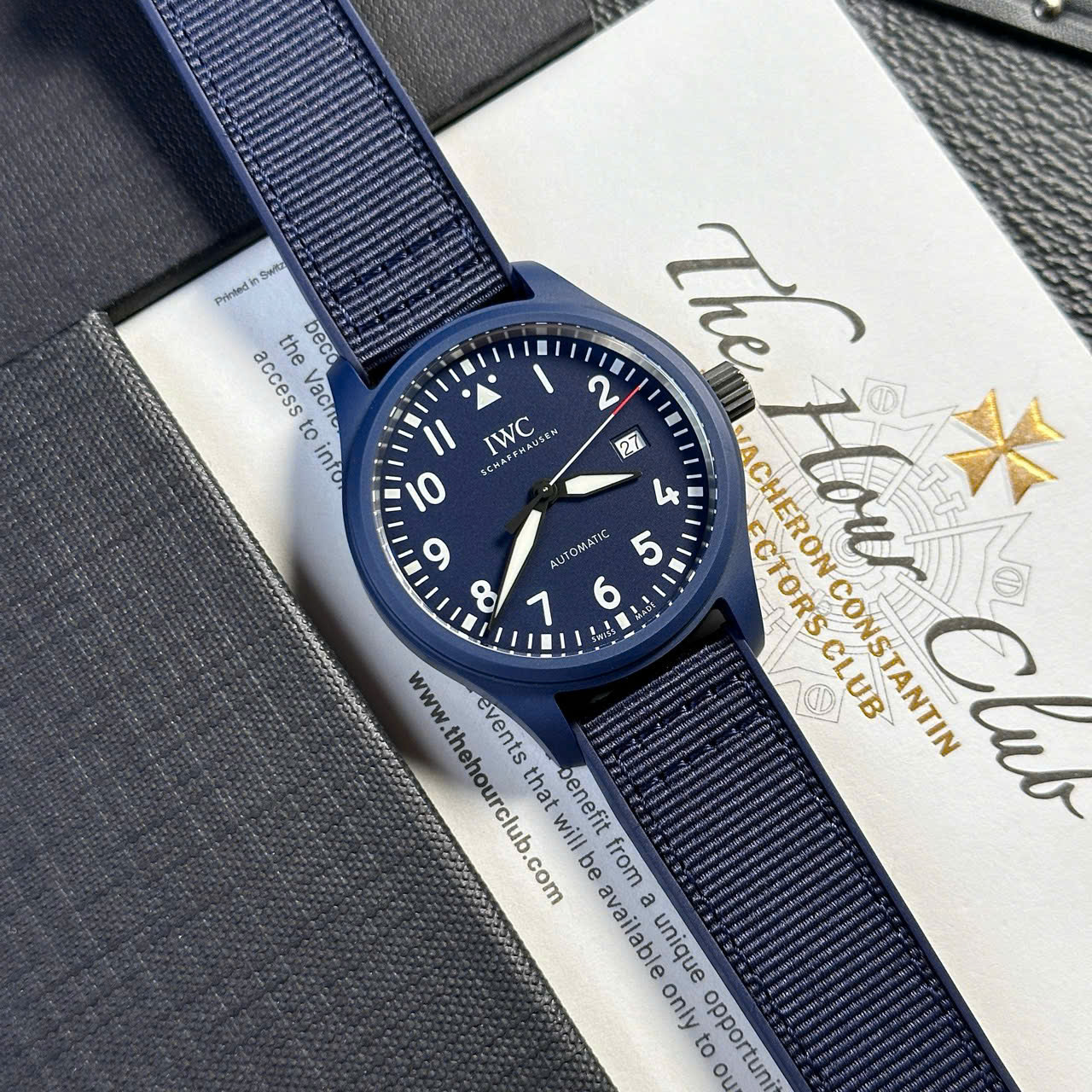 IWC Pilot’s Watch Laureus Sport Blue Ceramic Blue Dial Best Copy V7 Factory 41mm - Image 2