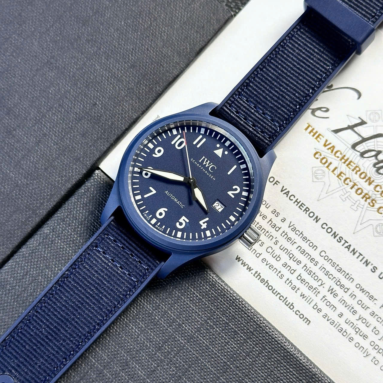 IWC Pilot’s Watch Laureus Sport Blue Ceramic Blue Dial Best Copy V7 Factory 41mm - Image 3