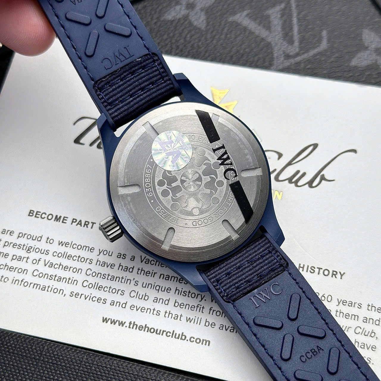 IWC Pilot’s Watch Laureus Sport Blue Ceramic Blue Dial Best Copy V7 Factory 41mm - Image 7