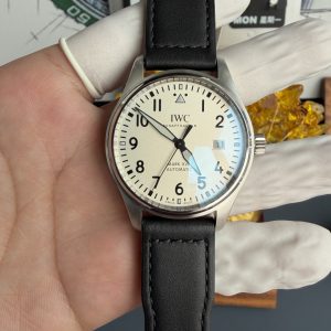 IWC Pilot Mark XVIIII W327002 Silver Dial Leather Strap 1:1 Best Replica 40mm