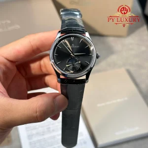 Jaeger-LeCoultre Master Ultra Thin Moon Q1363540 Grey Dial Leather Strap Best Replica 39mm