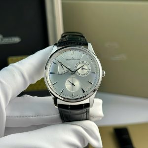 Đồng Hồ Jaeger-LeCoultre Master Ultra Thin Reserve De Marche Q1378420 Mặt Số Bạc Dây Da Replica 1:1 ZF 39mm