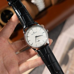 Đồng Hồ Jaeger-LeCoultre Master Ultra-Thin Small Seconds Q1218420 Mặt Số Bạc Dây Da Replica 1:1 39mm