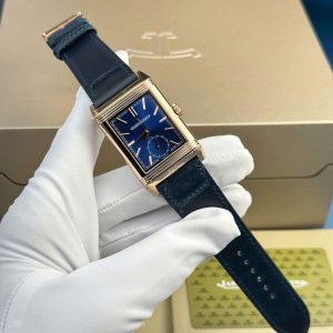 Đồng Hồ Jaeger-LeCoultre Reverso Tribute Duoface Small Seconds Q398258J Vàng Hồng Mặt Xanh Rep 1:1 MGF 47×28.3mm