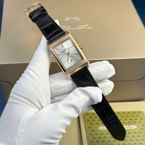 Đồng Hồ Jaeger-LeCoultre Reverso Tribute Monoface Small Seconds Q7132521 Vàng Hồng Mặt Số Bạc Rep 1:1 MGF 45.6×27.4mm