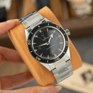 Đồng Hồ Omega Seamaster 300 Heritage Mặt Đen Dây Thép Replica 1:1 VSF 41mm