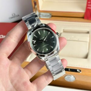 Đồng Hồ Omega Seamaster Aqua Terra Co-Axial Master Mặt Xanh Lá Dây Thép Rep 1:1 VSF 41mm