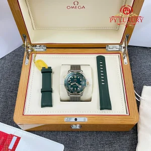 Đồng Hồ Omega Seamaster Diver 300M Bronze Gold Mặt Xanh Lá Cây Replica 1:1 VSF 42mm