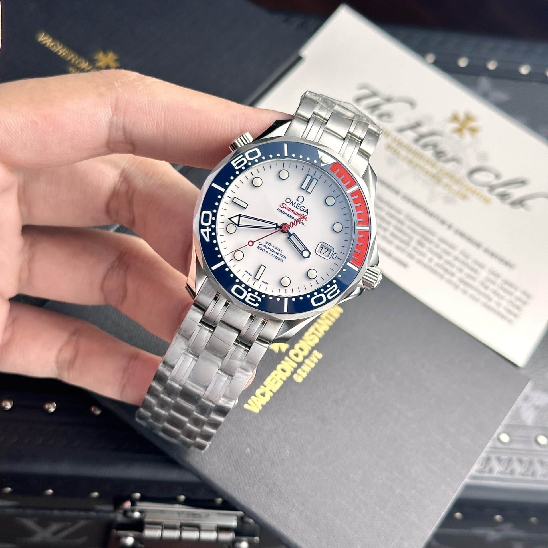 Omega Seamaster Diver 300M Commander’s 007 Limited Edition White Dial Best Replica VSF 41mm - Image 3