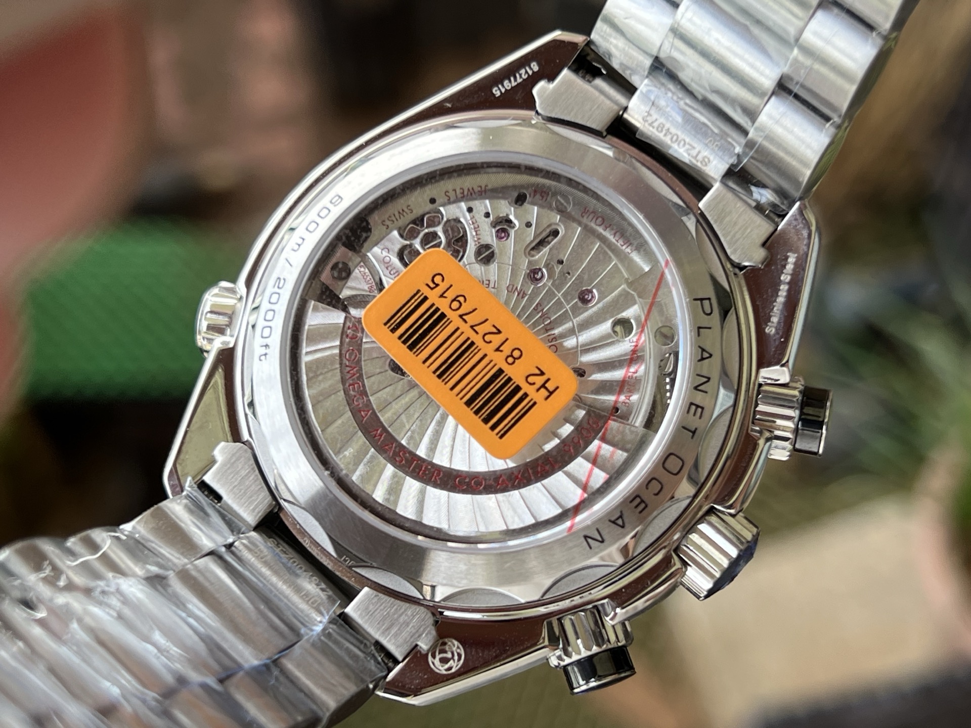 Đồng Hồ Omega Seamaster Planet Ocean 600M Chronograph Mặt Số Đen Replica 1:1 VRF 45.5mm - Image 8