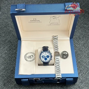 Omega Speedmaster Silver Snoopy 50th Anniversary Chronograph Best Replica 42mm