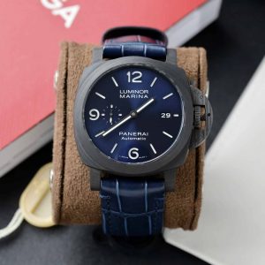 Đồng Hồ Panerai Luminor Marina Carbotech Blu Notte PAM1664 Vỏ Carbon Mặt Xanh Dương Rep 1:1 VSF 44mm
