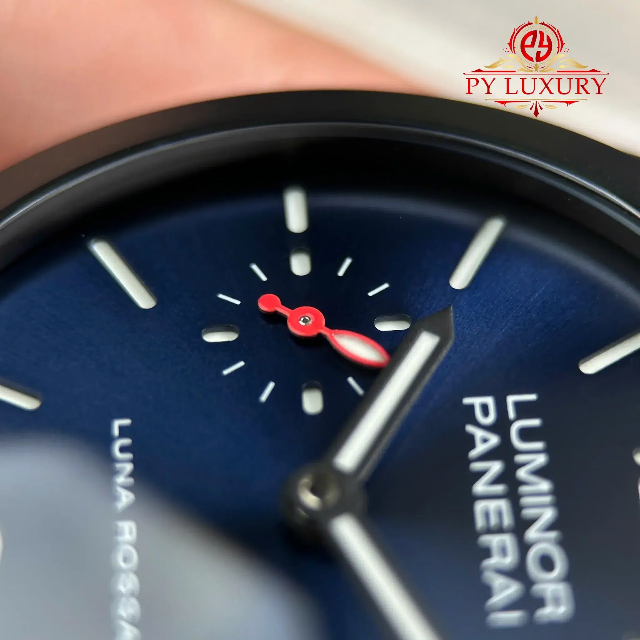 Đồng Hồ Panerai Luminor Quaranta Steel DLC Luna Rossa PAM01408 Mặt Xanh Dương Replica 1:1 VSF 40mm - Image 7