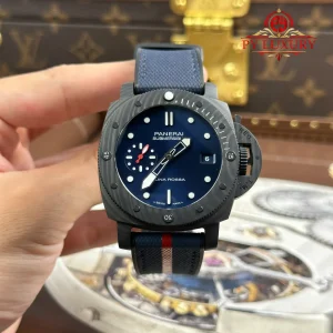 Đồng Hồ Panerai Submersible Luna Rossa Carbotech PAM1563 Mặt Xanh Dương Replica 1:1 VSF 42mm