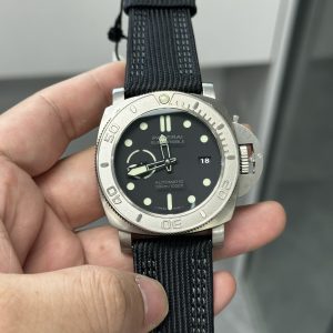 Panerai Submersible Mike Horn Edition PAM 984 Titanium Black Dial Black Strap Best Replica VSF 47mm
