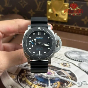 Đồng Hồ Panerai Submersible PAM00683 Mặt Đen Dây Cao Su Replica 1:1 VSF 42mm