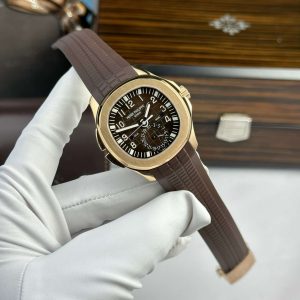 Đồng Hồ Patek Philippe Aquanaut 5164R-001 Vàng Hồng Mặt Nâu Replica Z Factory 40.8mm