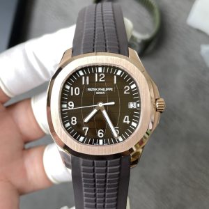 Đồng Hồ Patek Philippe Aquanaut 5167R-001 Vàng Hồng Mặt Nâu Rep 1:1 Nhà Máy 3K 40.8mm