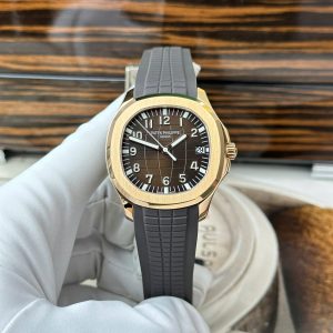 Đồng Hồ Patek Philippe Aquanaut 5167R-001 Replica 1:1 Tinh Chỉnh Mặt Số Nâu + Kim + Ô Lịch 40.8mm
