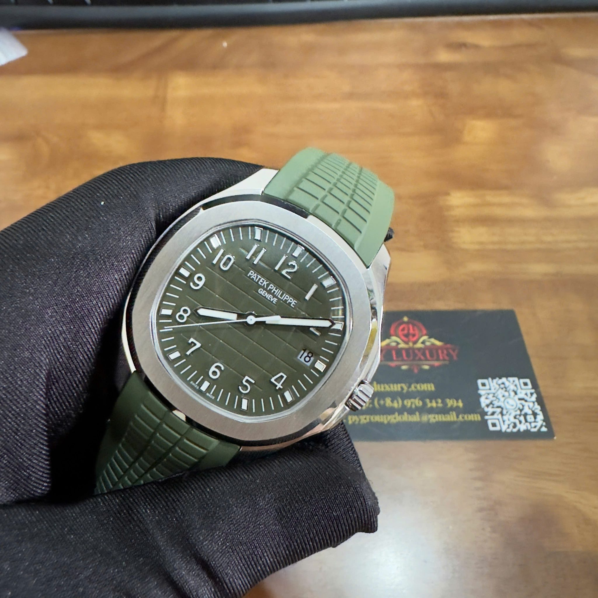 Patek Philippe Aquanaut 5168G-010 Modified Full Option Super Clone Best Replica 42.2mm - Image 3