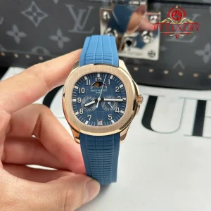 Đồng Hồ Patek Philippe Aquanaut Luce 5261R-001 Vàng Hồng Mặt Xanh Replica 39.9mm