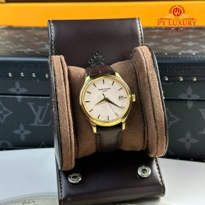 Đồng Hồ Patek Philippe Calatrava 5227J-001 Vàng Gold Dây Da Super Clone 39mm