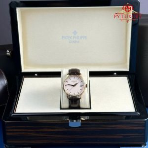 Đồng Hồ Patek Philippe Calatrava 5227R-001 Vàng Hồng Dây Da Rep 1:1 39mm