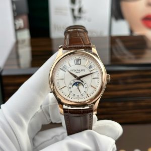 Đồng Hồ Patek Philippe Complications 5205R-001 Vàng Hồng Mặt Trắng Rep 1:1 Cao Nhất GRF 40mm