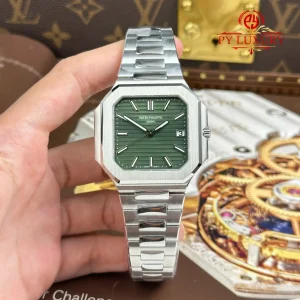 Đồng Hồ Patek Philippe Cubitus 5821/1A-001 Mặt Xanh Ô Liu Replica 1:1 APW 45mm