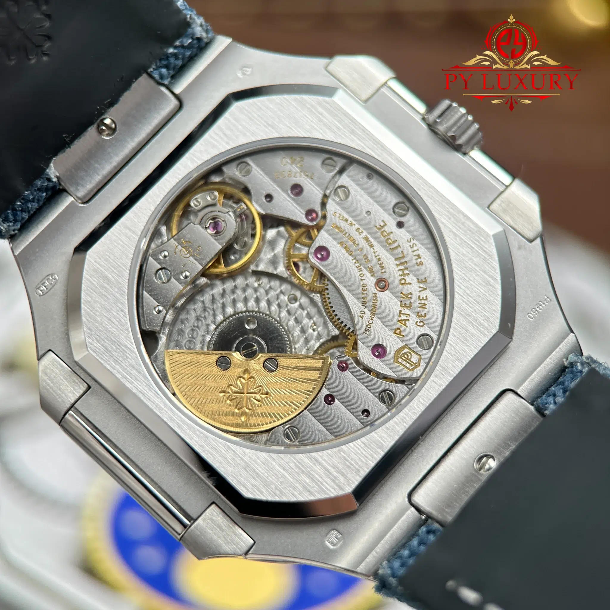 Patek Philippe Cubitus 5822P-001 Blue Dial Textile Strap 1:1 Best Replica 45mm - Image 11