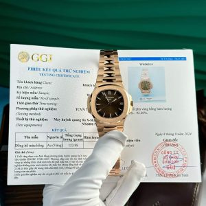 Đồng Hồ Patek Philippe Nautilus 5711/1R Mặt Nâu Bọc Vàng 18K Tinh Chỉnh Full Options 40mm