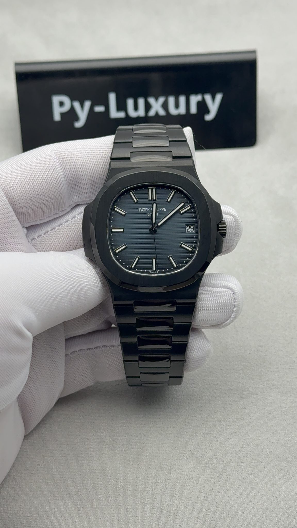 Patek Philippe Nautilus 5711 Black Venom DLC-PVD Limited Edition Custom 1:1 ACE Movement 40mm