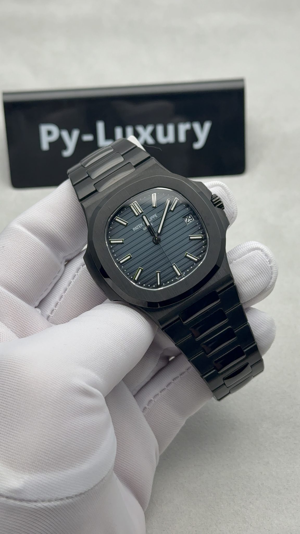 Patek Philippe Nautilus 5711 Black Venom DLC-PVD Limited Edition Custom 1:1 ACE Movement 40mm - Image 2