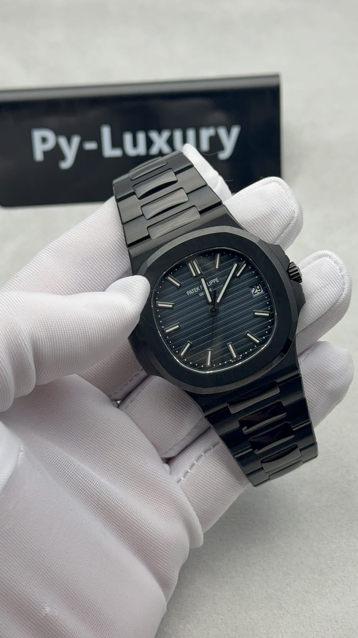Patek Philippe Nautilus 5711 Black Venom DLC-PVD Limited Edition Custom 1:1 ACE Movement 40mm - Image 4