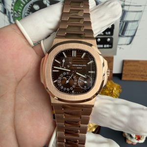 Patek Philippe Nautilus 5712/1R-001 Brown Dial 18K Rose Gold Plating Super Clone Gained Weight 195g UMIF 40mm