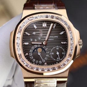 Patek Philippe Nautilus 5724R-001 Rose Gold Grey Dial 1:1 Replica PPF V3 40mm