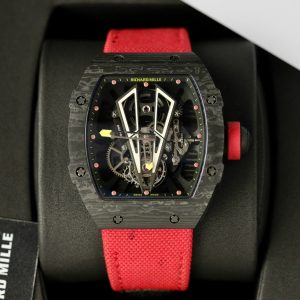 Đồng Hồ Richard Mille RM27-03 Rafael Nadal Tourbillon Vỏ Carbon Đen Replica BBR 40.3mm