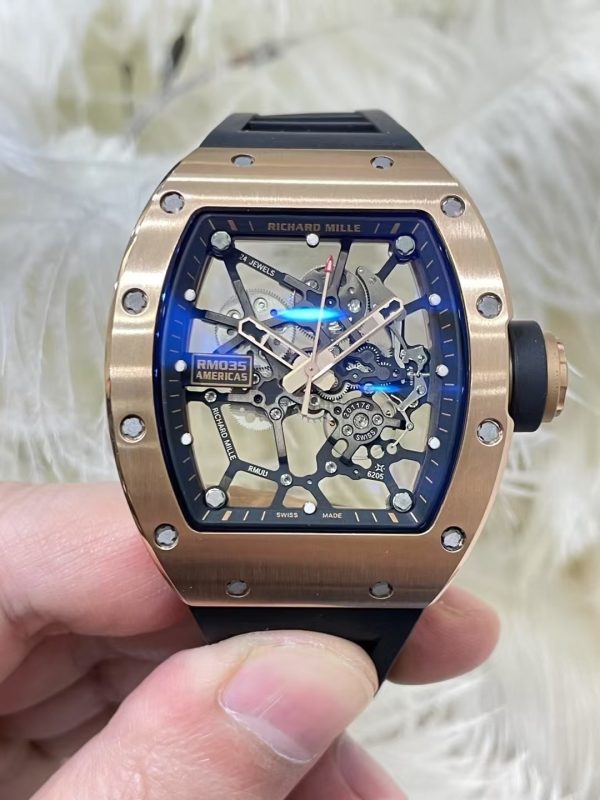 RM035 Custom Made 1-1 18K Solid Gold Vaucher Movement