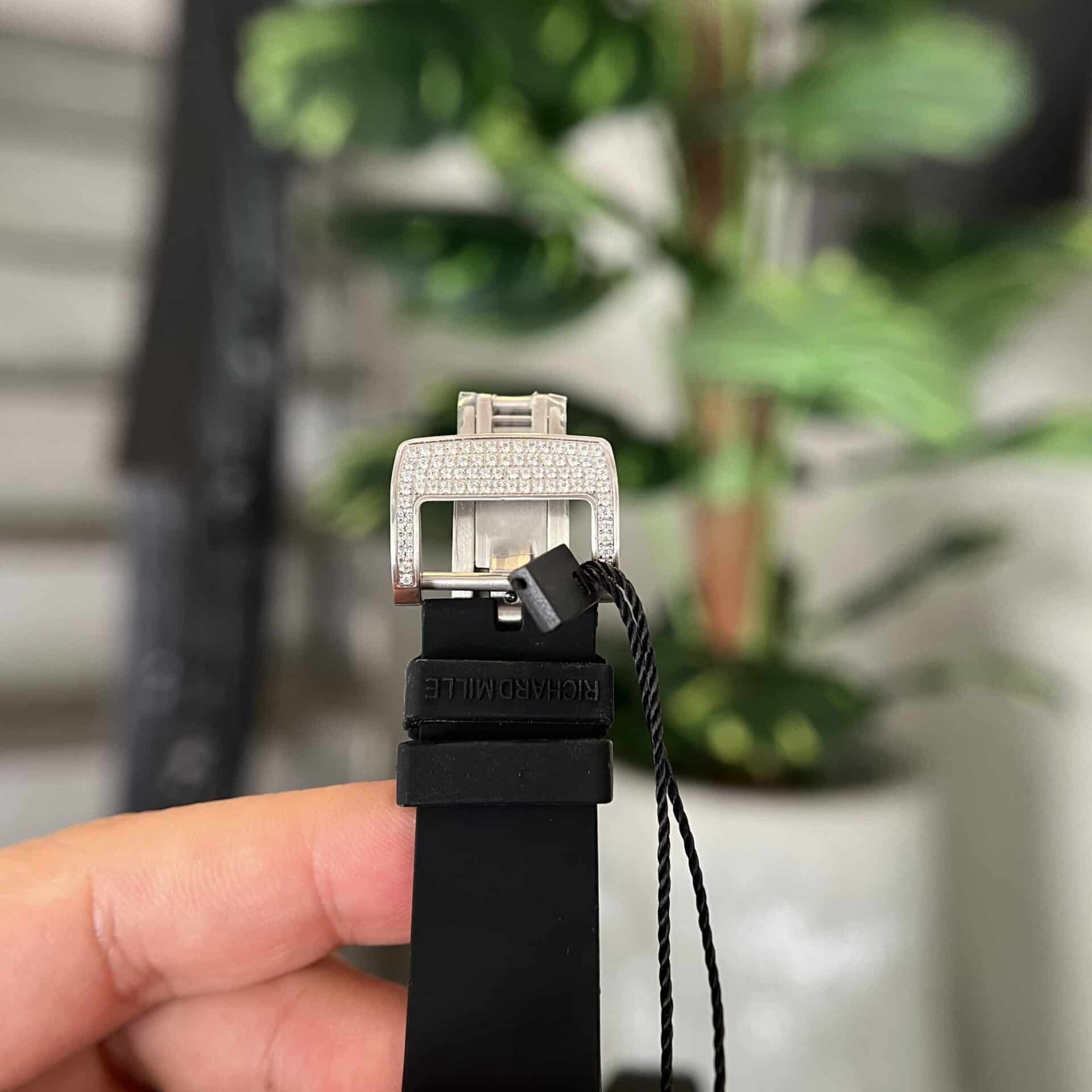 Đồng Hồ Richard Mille RM07-01 Black Lip Đính Full Đá Replica 45.32 x 32.3mm - Image 8
