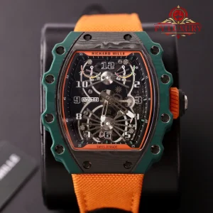 Đồng Hồ Richard Mille RM21-02 Tourbillon Aerodyne Green TPT Replica 1:1 RMF 42.68mm x 50.12mm