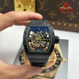 Đồng Hồ Richard Mille RM035 Black Toro Vỏ Gốm Đen Dây Cao Su Replica 1:1 Z Factory 39.7mm x 48mm