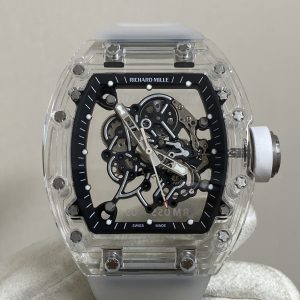 Đồng Hồ Richard Mille RM055 AET Remould Sapphire Trong Suốt Replica 1:1 Sonic Factory 42.7mm