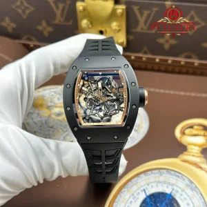 Đồng Hồ Richard Mille RM055 Bubba Watson Asia Edition Vỏ Gốm Đen Replica 1:1 ZF 42.7mm