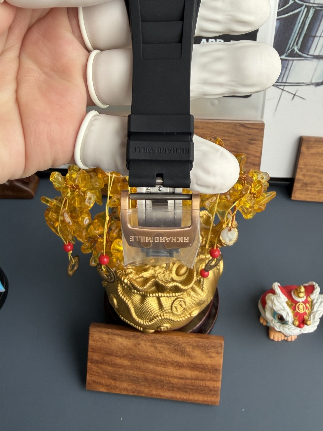 Richard Mille RM055 Rose Gold Custom Carbon TPT CVD Diamond Vaucher Movement 42.7mm x 49.9mm - Image 10