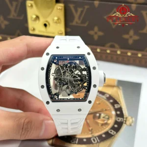 Đồng Hồ Richard Mille RM055 Vỏ Gốm Trắng Bản Rep 1:1 Tốt Nhất Nhà Máy ZF 42.7mm