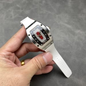 Đồng Hồ Richard Mille RM07-01 Vỏ Trắng Dây Cao Su Trắng Replica 1:1 BBA Factory 45.32 x 32.3mm