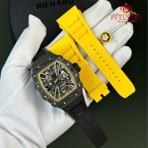 Đồng Hồ Richard Mille RM12-01 Tourbillon Limited Edition Vỏ Carbon TPT Replica 1:1 Nhà Máy RM 48 mm x 39.3mm